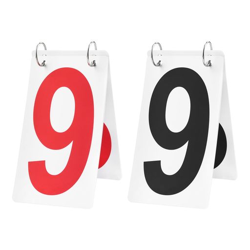 GOGO1桁スコアボード2個セット得点ボード得点板防水加工携帯便利読みやすい競技野球テニス卓球サッカー..