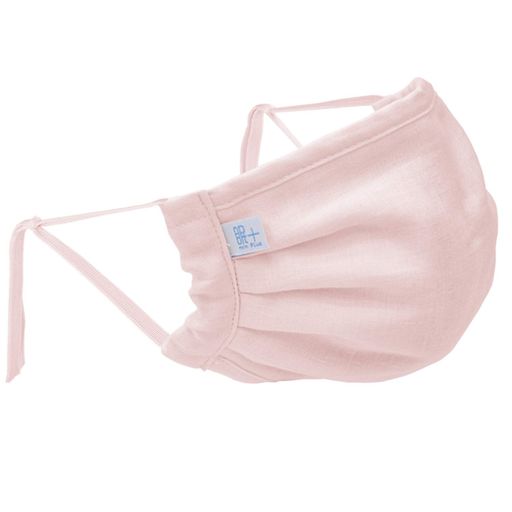 メリーナイト眠+(ミンプラス)Rおやすみマスク和晒ガーゼ約9x20cmミルキーピンクMINP203-12大人用