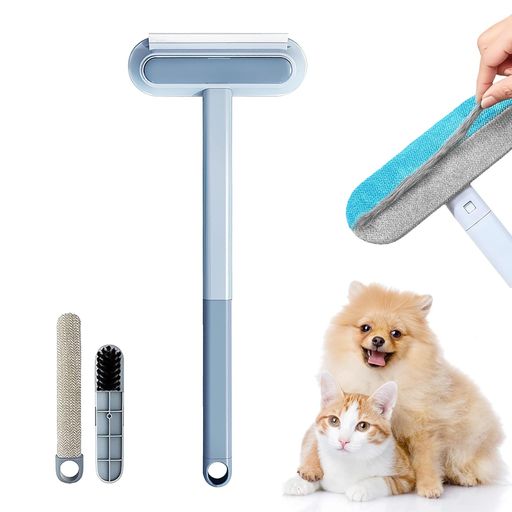 DONGFANGB抜け毛取りブラシ猫犬毛取りブラシ抜け毛取りクリーナー猫の毛掃除乾湿両用多機能ペット毛対..