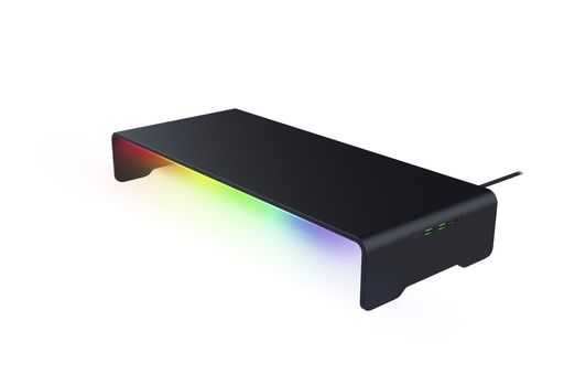 RazerレイザーMonitorStandChromaモニタースタンド4ポートUSB-CハブUSB-C/USB-A/HDMI2.0ポート人間工学..