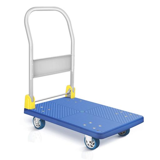 Warasee台車折りたたみ400KG大型「1年品質保障」静音手押し台車キャスター付き業務用台車家庭用室内・..