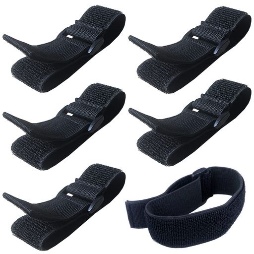 6本セット荷締めベルト(幅3.8cmx長さ30cm)荷物固定ベルトマジックテープ固定バンドバンドバックル付き..