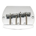 MUSICLILYPRO弦ピッチ19MM4弦ベースブリッジミュージックマン用、クローム