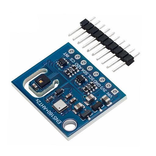 Hailege二酸化炭素CO2センサーENS160+AHT21eCO2VoCsTVOCガスセンサー空気質モニタリング温度湿度センサ..