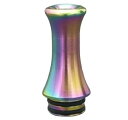 VAPE 510規格 マウスピース ドリップチップ ステンレス くびれ ロング (レインボー)
