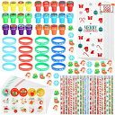 KESOTEクリスマス景品文房具144点セットシールスタンプえんぴつ消しゴムステッカースブレスレット筆記具縁日お祭り景品子供プレゼントギフト可愛い文房具クリスマ...