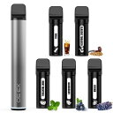 KINOE 電子タバコ シーシャ 充電式 ベイプ グレー本体 使い捨て VAPE POD 5種フレーバーポッド付き 12500吸引回数 大容量 禁煙パイポ 爆煙...