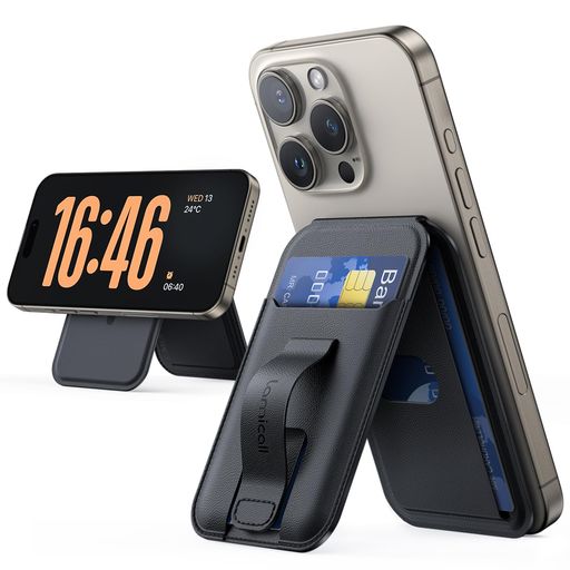 MAGSAFE対応 スマホスタンド 卓上 カード ケース LAMICALL : 3枚収納 マグセーフ ウォレット スタンド 財布 スマホ マグネット ホルダー ICカード カード入れ 縦 横 角度 調整 フィンガーループ付き 落下防止 ヴィーガンレザー MAGSAFE対応 スマホスタンド 卓上 カード ケース LAMICALL : 3枚収納 マグセーフ ウォレット スタンド 財布 スマホ マグネット ホルダー ICカード カード入れ 縦 横 角度 調整 フィンガーループ付き 落下防止 ヴィーガンレザー