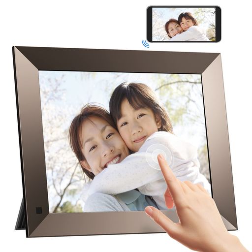 DragonTouchデジタルフォトフレーム10インチタッチスクリーンWiFi対応IPS広視野角人感センサー16GB内蔵..