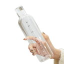 【日常使いに適した安全樹脂製】YIHFBB水筒500ml750ML水筒ボトルクリアボトル水筒直飲み透明プラスチックボトル水筒オシャレ軽量memobottle水筒ボトル飲んだ量がわかる水筒ランニングボトルb…