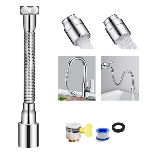 Zoubatt蛇口シャワー水道泡沫延長キッチン蛇口シャワー蛇口エクステンダー節水水流切替360度回転取付簡..