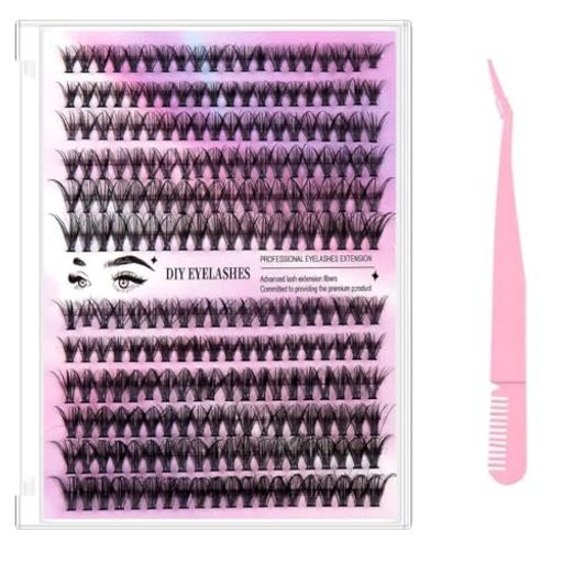 DeryArcleまつげまつ毛240房つけまつげ30D+40D部分大容量透明感人気手作り部分つけ自然10-16mm収納ボッ..