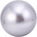 バランスボールヨガボールフィットネスボールPVC50/60/70/80/90CMマルチカラー選択運動、フィットネス、レジャー、ゲームに適したダイエットフィットネスボールピラティスボール(シルバー5…(4)