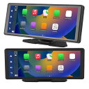 ダッシュカム付きワイヤレスCarplayタッチスクリーン、10.26インチWiFiBluetoothCarplay&Androidオートカーステレオ、GPSナビゲーション付きCarplayスクリーン、音声コントロール、ミラー、AUX、FMなど