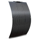 XINPUGUANG100Wソーラーパネル単結晶フレキシブル柔軟極薄軽量携帯便利RVキャンピングカー船舶テントアウトドア住宅防災などに活躍(黒)