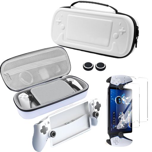 【新登場-4in1】PSPortal用収納ケース収納バッグ+PSPortal用保護カバー+PSPortal用リモートプレーヤー用ガラスフィルム用2枚入りTomistan-日本硝子素材9H硬度全透明傷つけ防止ハード耐衝撃 【新登場-4in1】PSPortal用収納ケース収納バッグ+PSPortal用保護カバー+PSPortal用リモートプレーヤー用ガラスフィルム用2枚入りTomistan-日本硝子素材9H硬度全透明傷つけ防止ハード耐衝撃