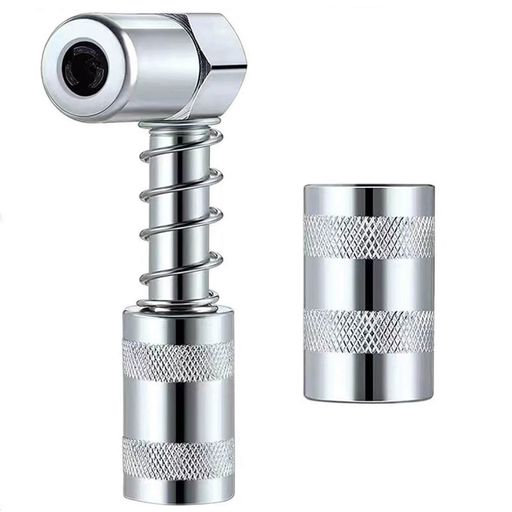 グリースニップルアダプターグリースガンコネクタースリーブソケット付きグリスガンノズル潤滑脂グリー..