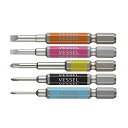 ベッセル(VESSEL)40V対応剛彩ビット5本組片頭+00/+0/+1/-3/4-x65GS5P-03