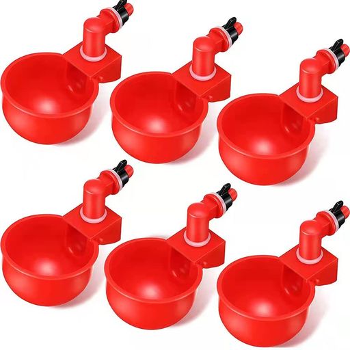 6pcs鶏 自動給水器 節水 チキン給水カップ 鶏 自動給水器 家禽用 水飲みカップ 家...