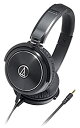 【中古】audio-technica SOLID BASS 密閉型オンイヤーヘッドホン ポータブル ブラック ATH-WS99