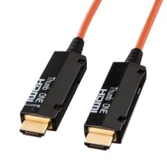 【中古】サンワサプライ 光ファイバHDMIケーブル 50m KM-HD20-FB50