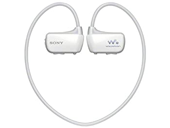 【中古】SONY ウォークマン Wシリーズ 8GB ヘッドホン一体型 防水タイプ ホワイト NW-W274S/W