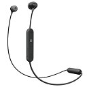 【中古】(非常に良い)ソニー SONY ワイヤレスイヤホン WI-C300 : Bluetooth対応 最大8時間連続再生 マイク付き 2018年モデル ブラッ...