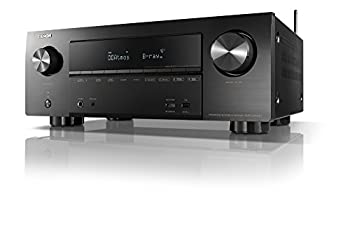 【中古】DENON AVレシーバー 7.2ch Dolby Atmos/DTS:X/4K HDR/HEOS/Airplay2対応 ミドルクラス ブラック AVR-X2500H-K 1