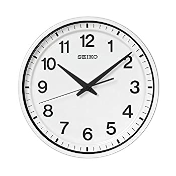 【中古】（非常に良い）セイコー クロック 掛け時計 衛星 電波 アナログ 白 GP214W SEIKO(2.0)