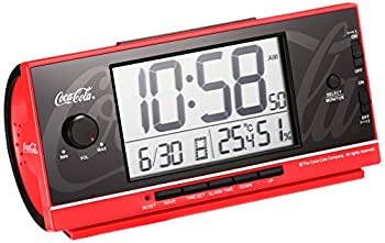 【中古】セイコー クロック 目覚まし時計 コカ・コーラ Coca-Cola 電波 デジタル 大音量 赤 AC602R SEIKO AC602R