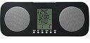 【中古】(非常に良い)マクロス 多機能 ラジオ & クロック オシャレ シンプル デザイン 28×5×11cm 置き時計 MEA-16