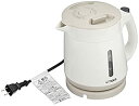 【中古】(非常に良い)タイガー 電気ケトル 1L 蒸気レス 転倒防止機能 ベージュ わく子 PCI-G100-C