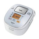 【中古】(非常に良い)パナソニック 5.5合 炊飯器 IH式 大火力おどり炊き スノーホワイト SR-HX106-W