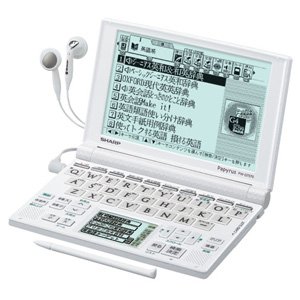 【中古】シャープ Papyrus 電子辞書 PW-GT570-W ホワイト 学習モデル 72コンテンツ 4言語(日・英・中・韓)対応手書き…