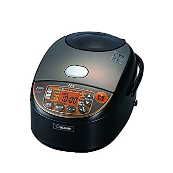 【中古】象印 IH炊飯器 極め炊き 黒まる厚釜 ブラウン 5.5合 NP-VJ10-TA