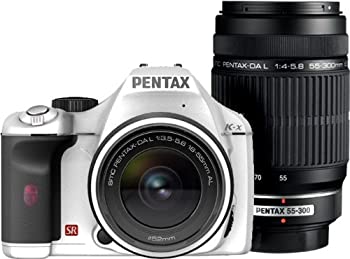 【中古】PENTAX デジタル一眼レフカメラ K-x ダブルズームキットホワイト