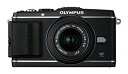 【中古】OLYMPUS ミラーレス一眼 PEN E-P3 レンズキット ブラック E-P3 LKIT BLK