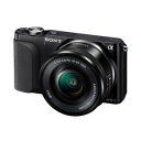 【中古】SONY ミラーレス一眼 NEX-3N パワーズームレンズキット E PZ 16-50mm F3.5-5.6 OSS付属 ブラック NEX-3NL B