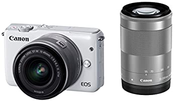 【中古】Canon ミラーレス一眼カメラ EOS M10 ダブルズームキット(ホワイト) EF-M15-45mm F3.5-6.3 IS STM EF-M55-200mm F4.5-6.3 IS STM 付属 EOSM10WH-WZK【メーカー名】キヤノン【メーカー型番】EOSM10WH-WZK【ブランド名】キヤノン【商品説明】Canon ミラーレス一眼カメラ EOS M10 ダブルズームキット(ホワイト) EF-M15-45mm F3.5-6.3 IS STM EF-M55-200mm F4.5-6.3 IS STM 付属 EOSM10WH-WZK標準ズームレンズ EF-M15-45mm F3.5-6.3 IS STM、望遠ズームレンズ EF-M55-200mm F4.5-6.3 IS STM同梱品:カメラカバー R-F-4、バッテリーパック LP-E12(撮影可能時間約1時間40分)、バッテリーチャージャー LC-E12、インターフェースケーブル中古品のため使用に伴うキズ等がございますが、問題なくご使用頂ける商品です。画像はイメージ写真ですので商品のコンディション、付属品の有無については入荷の度異なります。当店にて、動作確認・点検・アルコール等のクリーニングを施しております。中古品のため限定特典や補償等は、商品名、説明に記載があっても付属しておりません予めご了承下さい。当店では初期不良に限り、商品到着から7日間は返品を 受付けております。他モールとの併売品の為、完売の際はご連絡致しますのでご了承ください。ご注文からお届けまで1、ご注文⇒ご注文は24時間受け付けております。2、注文確認⇒ご注文後、当店から注文確認メールを送信します。3、お届けまで3〜10営業日程度とお考え下さい。4、入金確認⇒前払い決済をご選択の場合、ご入金確認後、配送手配を致します。5、出荷⇒配送準備が整い次第、出荷致します。配送業者、追跡番号等の詳細をメール送信致します。6、到着⇒出荷後、1〜3日後に商品が到着します。　※離島、北海道、九州、沖縄は遅れる場合がございます。予めご了承下さい。お電話でのお問合せは少人数で運営の為受け付けておりませんので、メールにてお問合せお願い致します。営業時間　月〜金　10:00〜17:00お客様都合によるご注文後のキャンセル・返品はお受けしておりませんのでご了承下さい。