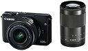 【中古】Canon ミラーレス一眼カメラ EOS M10 ダブルズームキット(ブラック) EF-M15-45mm F3.5-6.3 IS STM EF-M55-...