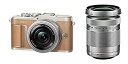 【中古】(非常に良い)OLYMPUS ミラーレス一眼カメラ PEN E-PL9 ダブルズームキット ブラウン
