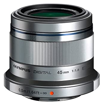 【中古】OLYMPUS 単焦点レンズ M.ZUIKO DIGITAL 45mm F1.8 シルバー