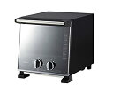 【中古】ツインバード スリム オーブントースター ブラック ミラーガラス トースト 2枚 出力切替 (250W~900W) TS-D037 PB