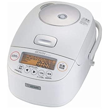 【中古】象印 圧力IH炊飯ジャー(5.5合炊き) ホワイト ZOJIRUSHI 極め炊き NP-BJ10-WA