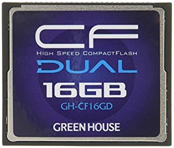 【中古】グリーンハウス 233倍速(37MB/s)ハイスピードコンパクトフラッシュ 16GB GH-CF16GD