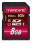 š Transcend SDHC 8GB Class10 UHS-I б (ž®90MB/s) TS8GSDHC10U1