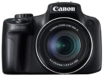 【中古】Canon デジタルカメラ PowerShot SX50HS 約1210万画素 光学50倍ズーム ブラック PSSX50HS