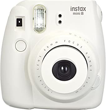 【中古】FUJIFILM インスタントカメラ チェキ instax mini 8 ホワイト INS MINI 8 WHITE