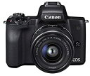 【中古】Canon ミラーレス一眼カメラ EOS Kiss M ブラック レンズキット EF-M15-45 IS STM付属 EOSKISSMBK-1545IS...