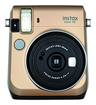 【中古】FUJIFILM インスタントカメラ チェキ instax mini 70 ゴールド INS MINI 70N GOLD